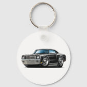 1970 Monte Carlo Black Car Sleutelhanger (Voorkant)