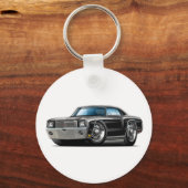 1970 Monte Carlo Black Car Sleutelhanger (Voorkant)