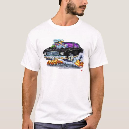 1970 Monte Carlo Black Car T-shirt (Voorkant)