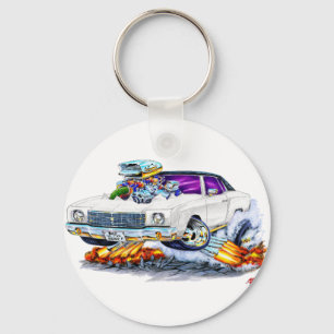 1970 Monte Carlo White Car Sleutelhanger