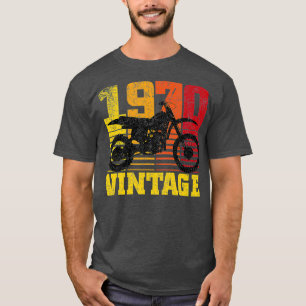  1970 Motocross Dirt Bike 50th Birthday T-shirt