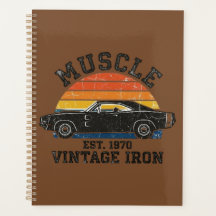 1970 Muscle Car Zonsondergang - Antieke IJzeren Re