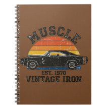 1970 Muscle Car Zonsondergang - Vintage Iron