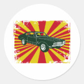 1970 Oldsmobile 442 Ronde Sticker (Voorkant)