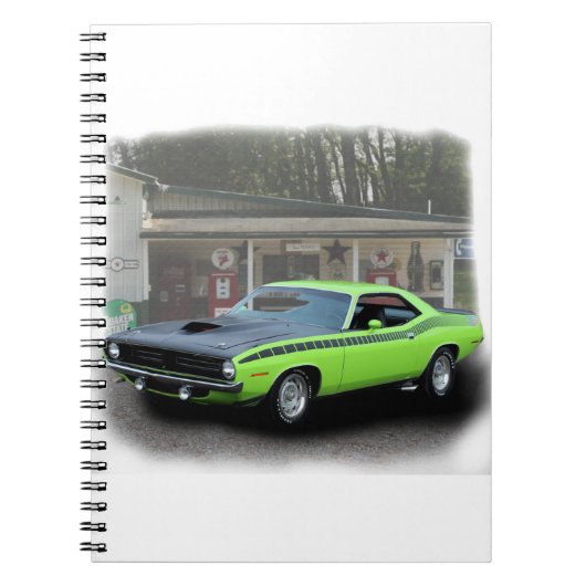 1970 Plymouth AAR Cuda in vulstato series Notitieboek (Voorkant)