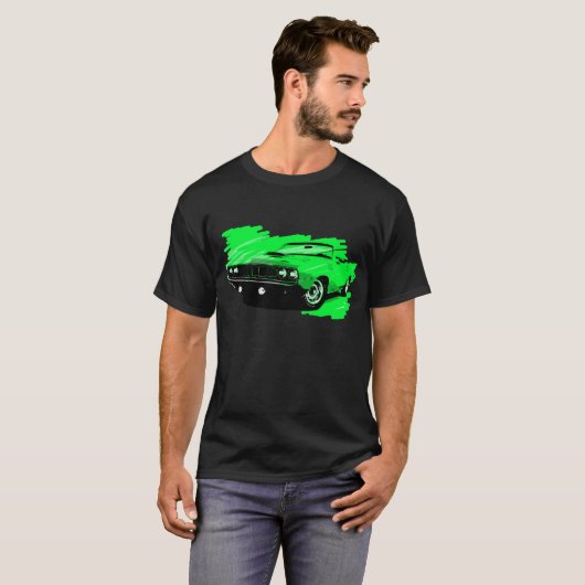 1970 Plymouth Cuda Convetible Car Tshirt (Voorkant volledig)