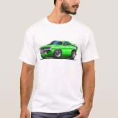 1970 Plymouth Cuda Green Car T-shirt (Voorkant)