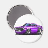 1970 Plymouth Cuda Paarse auto Magneet (Voorkant / Achterkant)