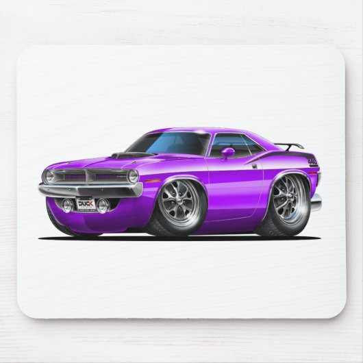 1970 Plymouth Cuda Paarse auto Muismat (Voorkant)