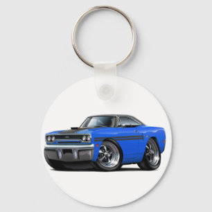 1970 Plymouth GTX Blue-Black Top Car Sleutelhanger
