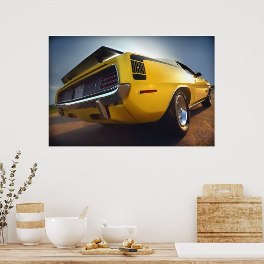 1970 Plymouth HEMI'Cuda Hemicuda Poster (Keuken)