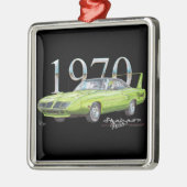 1970 Plymouth Superbird Kerstannament Metalen Ornament (Links)