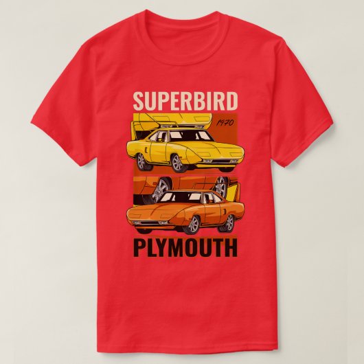 1970 Plymouth Superbird Muscle 1 T-shirt (Design voorkant)