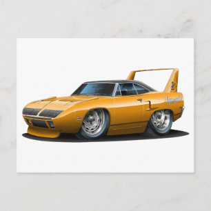 1970 Plymouth Superbird Oranje Car Briefkaart