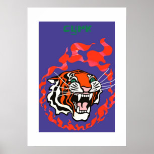 1970 Polen Circus Cyrk Adverteren Poster