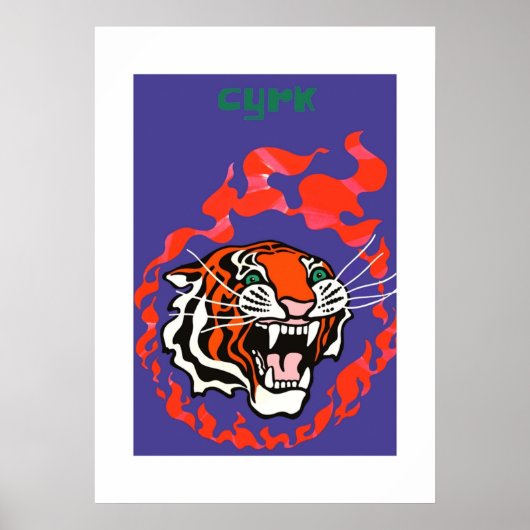 1970 Polen Circus Cyrk Adverteren Poster (Voorkant)