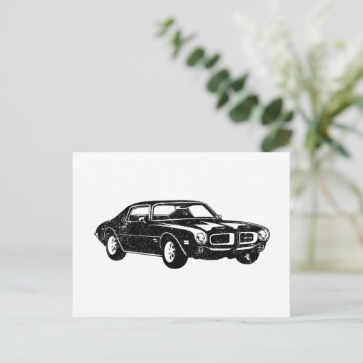 1970 Pontiac Firebird 400 Ram Air Briefkaart (Staand voorkant)