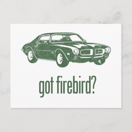 1970 Pontiac Firebird 400 Ram Air Briefkaart (Voorkant)