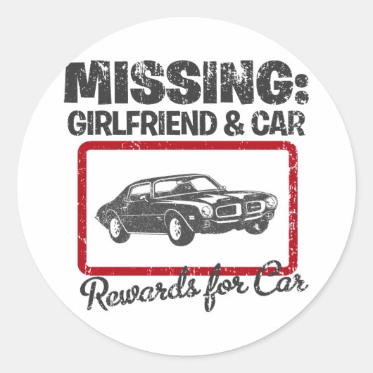 1970 Pontiac Firebird 400 Ram Air Ronde Sticker (Voorkant)