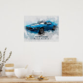1970 Pontiac Firebird Trans Am Ram Air III Poster (Keuken)