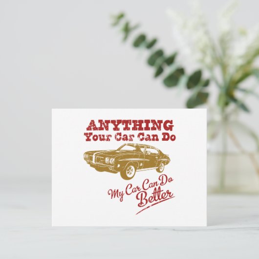 1970 Pontiac GTO 455 "JUDGE" Briefkaart (Staand voorkant)