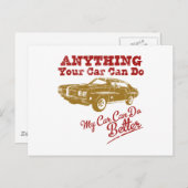 1970 Pontiac GTO 455 "JUDGE" Briefkaart (Voorkant / Achterkant)