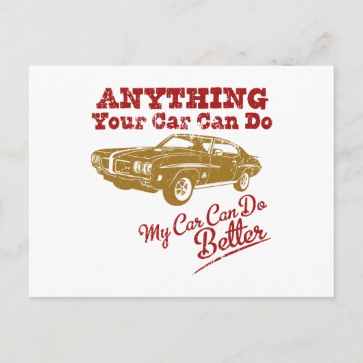 1970 Pontiac GTO 455 "JUDGE" Briefkaart (Voorkant)