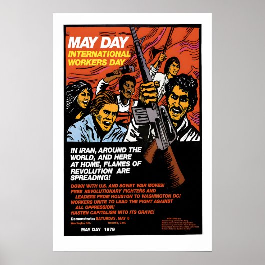 1970 Poster Internationale Dag van de Arbeid Vlamm (Voorkant)