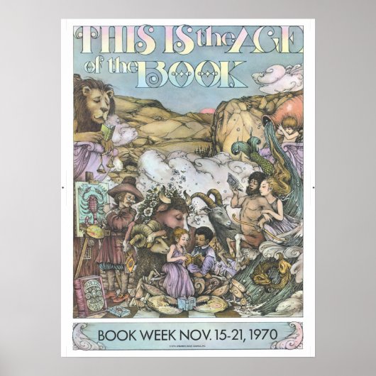 1970 Poster van de boekweek van kinderen (Voorkant)