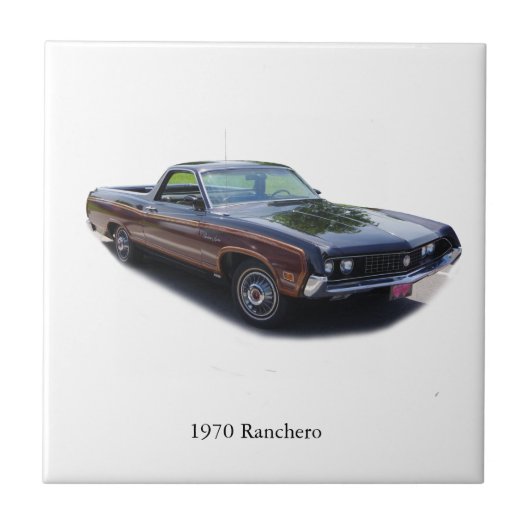 1970 Ranchero-tegels Tegeltje (Voorkant)