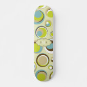 1970 Retro Circle Patroon Mini Skateboard (Voorkant)