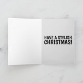 1970 RETRO RED GINGER CAT FUNNY CHRISTMAS KAARTEN (Binnen)