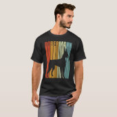 1970 Retro Stijl Dobermann T-shirt (Voorkant volledig)