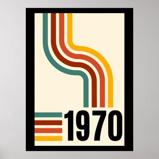 1970 Retro Vintage Poster (Voorkant)
