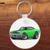 1970 Roadrunner Green-Black Top Sleutelhanger (Voorkant)