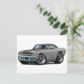 1970 Roadrunner Grey-Black Top Briefkaart (Staand voorkant)