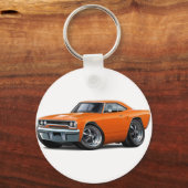 1970 Roadrunner Oranje auto Sleutelhanger (Voorkant)