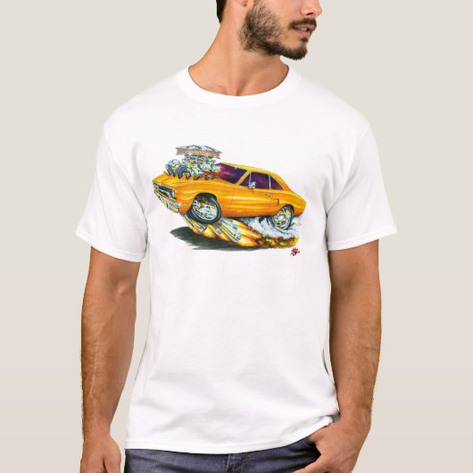 1970 Roadrunner Oranje auto T-shirt (Voorkant)