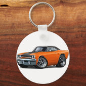 1970 Roadrunner Oranje-Black Top Sleutelhanger (Voorkant)