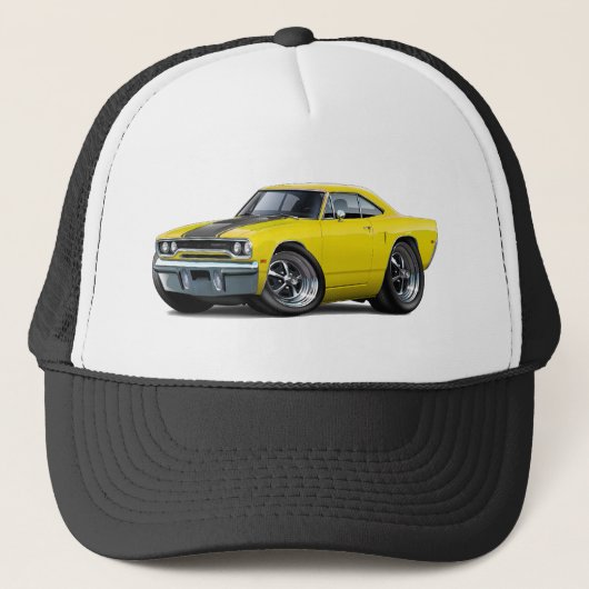 1970 Roadrunner Yellow-Black Trucker Pet (Voorkant)