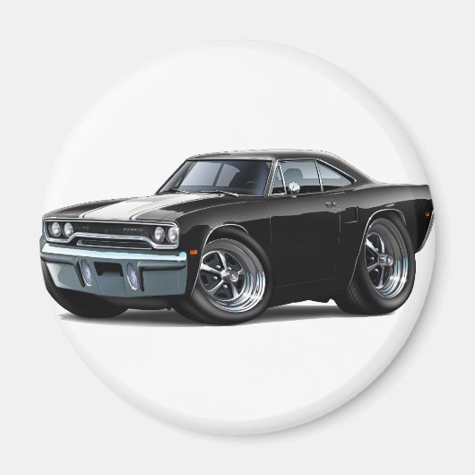 1970 Roadrunner Zwart-Wit Magneet (Voorkant)