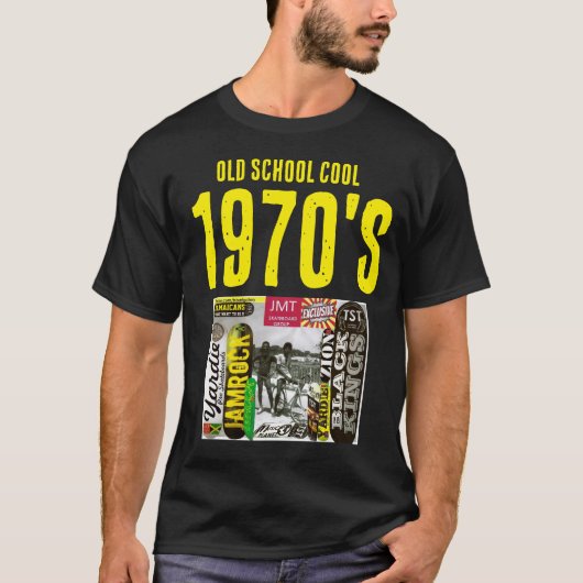 1970 S COOL basic donker T-shirt (Voorkant)