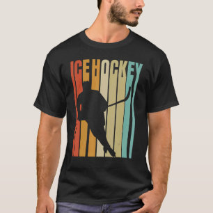 1970 stijl ijshockey Retro hockey T-shirt