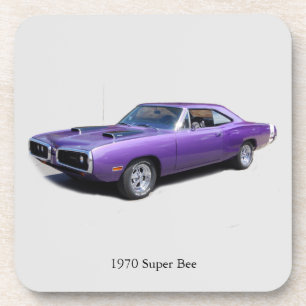 1970 Super Bee set met 6 onderzetters