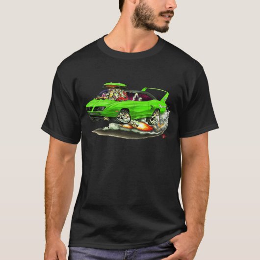 1970 Superbird Green Car T-shirt (Voorkant)