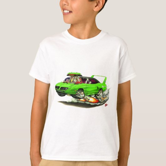 1970 Superbird Green Car T-shirt (Voorkant)