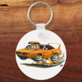 1970 Superbird Oranje Car Sleutelhanger (Voorkant)