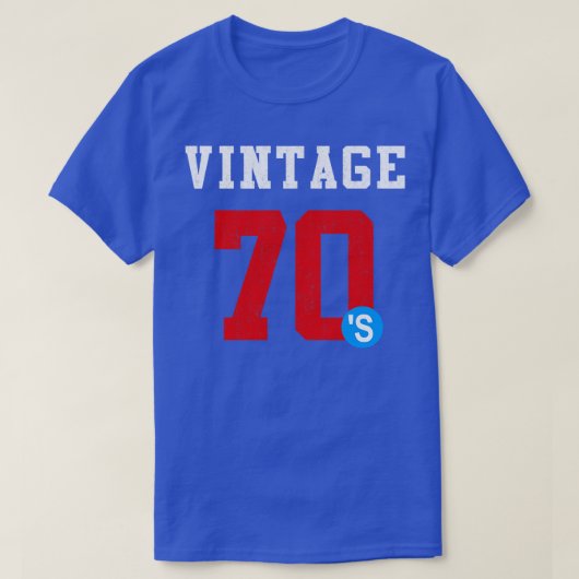 1970 terug print op tshirt (Design voorkant)