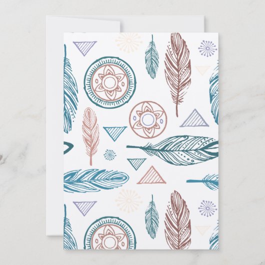 1970 thema huwelijksuitnodiging kaart (Achterkant)