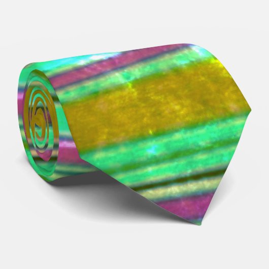  1970 Verticale Bold Stripe Necktie Stropdas (Opgerold)